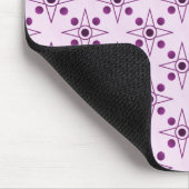 Retrometrische Mousepad, Plum Muismat (Hoek)