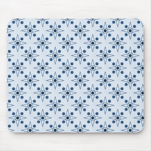 Retrometrische mousepad, Royal Blue Muismat (Voorkant)