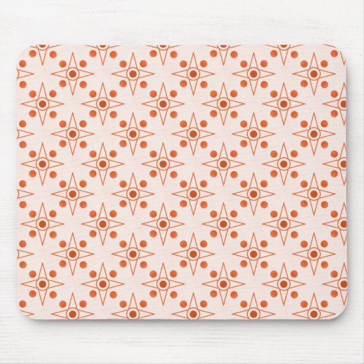 Retrometrische mousepad, Tangerine Muismat (Voorkant)