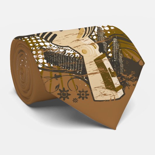 Retromicrofoon Stropdas (Opgerold)