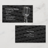 retromicrofoon visitekaartje (Voorkant / Achterkant)