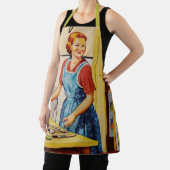 Retrominnaar van 1950 l Kitchen l Koken vrouw Schort (Insitu)