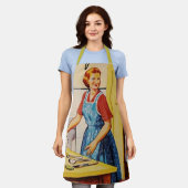 Retrominnaar van 1950 l Kitchen l Koken vrouw Schort (Gedragen)