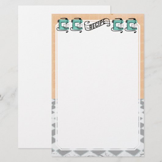 Retromint stand recipe kaart (Voorkant / Achterkant)