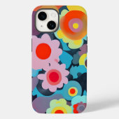 Retromod bloemen Case-Mate iPhone case (Achterkant)