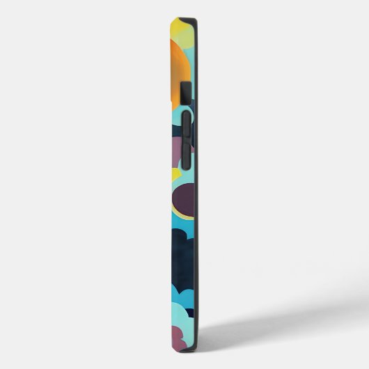 Retromod bloemen Case-Mate iPhone case (Achterkant / Links)