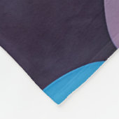 Retromod bloemen fleece deken (Hoek)