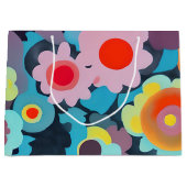 Retromod bloemen groot cadeauzakje (Voorkant)