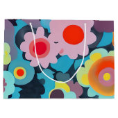 Retromod bloemen groot cadeauzakje (Achterkant)