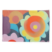 Retromod bloemen kussensloop (Achterkant)