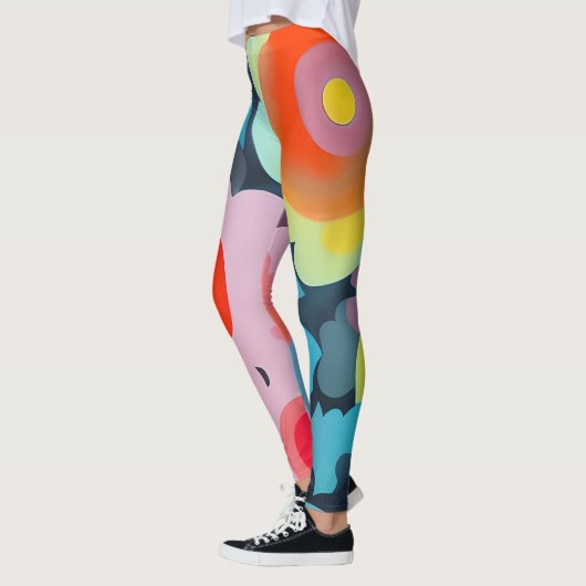 Retromod bloemen leggings (Links)