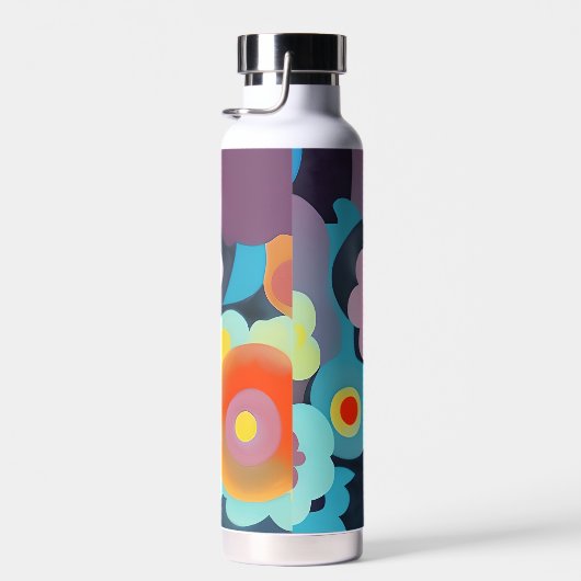 Retromod bloemen waterfles (Rechts)