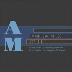 Retromodern monogram en bewerkbare vormen en kleur sticker