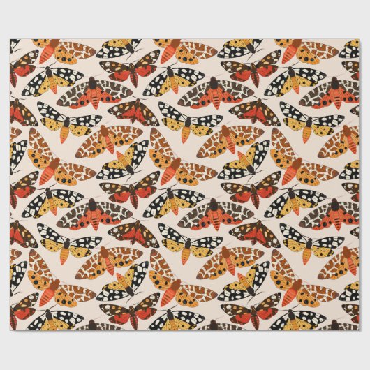 Retromoten verpakkingspapier cadeaupapier (Vlak)