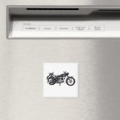 Retromotorfiets Magneet (Insitu (Vaatwasser))