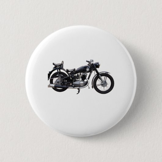 Retromotorfiets Ronde Button 5,7 Cm (Voorkant)