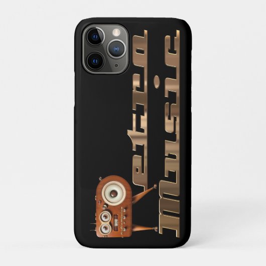 Retromuziek Minion Case-Mate iPhone Case (Achterkant)