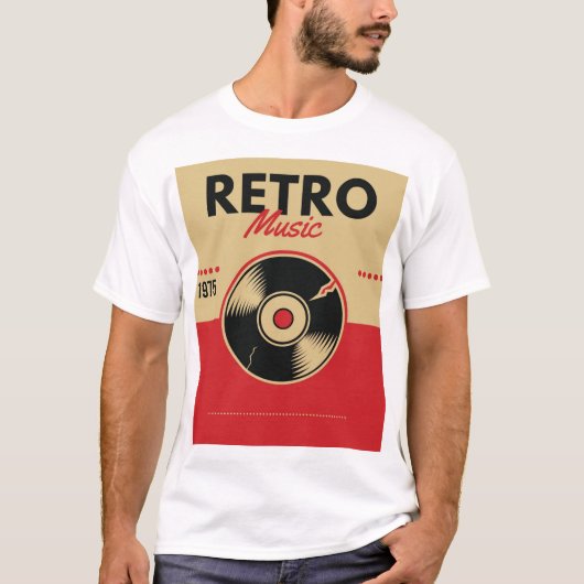 Retromuziek T-shirt (Voorkant)