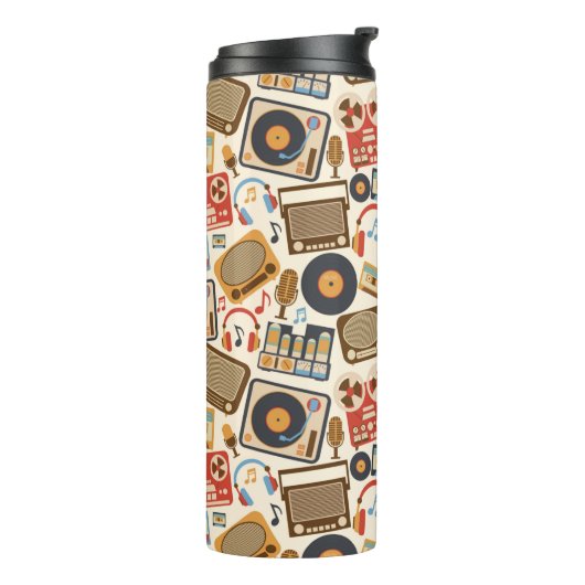 Retromuziekelement Thermosbeker (Gedraaid links)