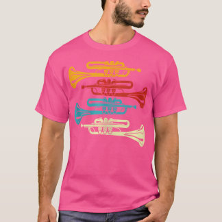 Retromuzikant Marching Band Trompettist Trompe T-shirt