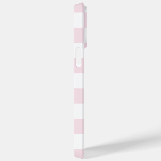 Retronaam lichtroze wit dambordpatroon Case-Mate iPhone case (Achterkant / Rechts)