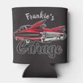 RetroNAAM Red Caddy  klassieke caradie Blikjeskoeler (Achterkant)