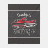 RetroNAAM Red Caddy  klassieke caradie Fleece Deken (Voorkant)