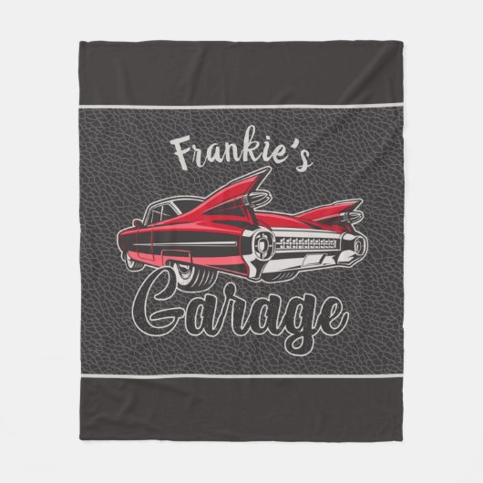 RetroNAAM Red Caddy klassieke caradie Fleece Deken (Voorkant)