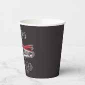 RetroNAAM Red Caddy  klassieke caradie Papieren Bekers (Links)