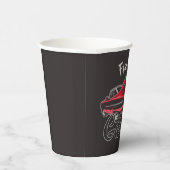 RetroNAAM Red Caddy  klassieke caradie Papieren Bekers (Rechts)