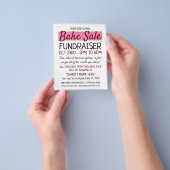 Retroontwerp, Charity Bake Sale Event Adverteren Flyer (Hand)