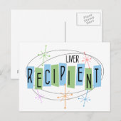 Retroontwerp Levertransplantatiepatiënt Briefkaart (Voorkant / Achterkant)