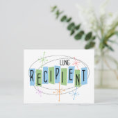 Retroontwerp Lung Transplant Recipient Briefkaart (Staand voorkant)