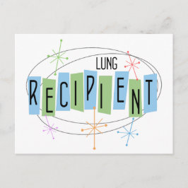 Retroontwerp Lung Transplant Recipient Briefkaart