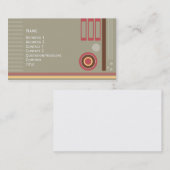 Retroontwerp Visitekaartje (Voorkant / Achterkant)