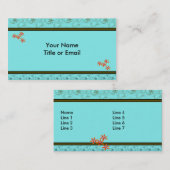 Retroontwerp-Visitekaartjes Visitekaartje (Voorkant / Achterkant)