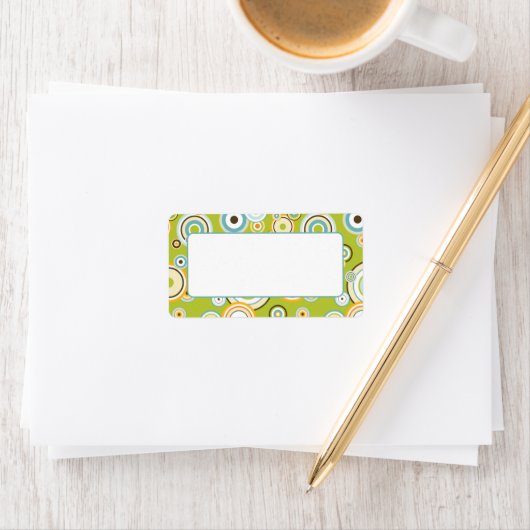 Retroontwerp voor mailinglabels etiket (Insitu)