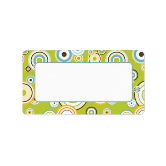 Retroontwerp voor mailinglabels etiket (Voorkant)