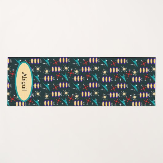 Retroontwerp Yogamat (Voorkant (horizontaal))