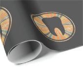 Retroororthodontische tandheelkunde  tand Grafisch Cadeaupapier (Rol Hoek)