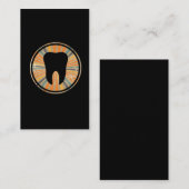 Retroororthodontische tandheelkunde  tand Grafisch Visitekaartje (Voorkant / Achterkant)