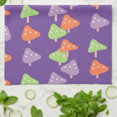 Retropaddenstoel kleurig patroon theedoek (Gevouwen)