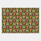 Retropaddenstoelen Cottcore Trio Inpakpapier Vel (Voorkant 3)