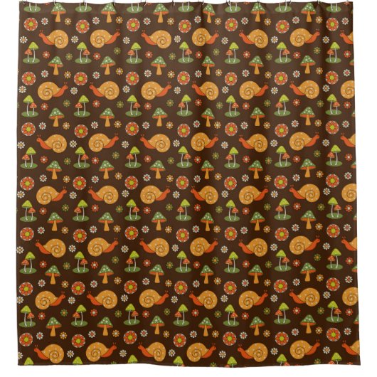 Retropaddenstoelen en nagels douchegordijn (Voorkant)