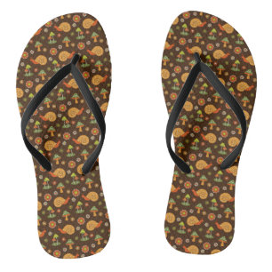 Retropaddenstoelen en nagels teenslippers