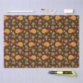 Retropaddenstoelen en nagels tissuepapier (Craft)