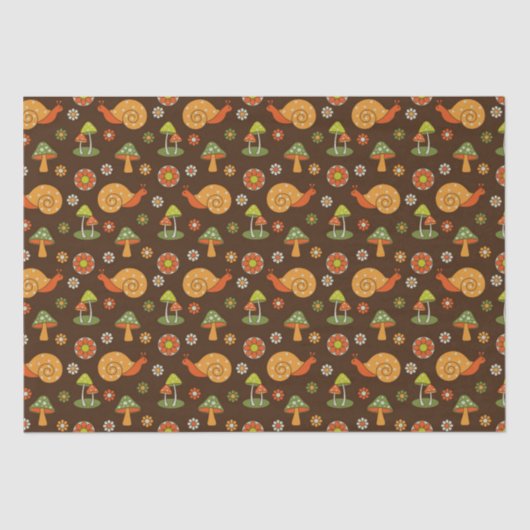 Retropaddenstoelen en nagels tissuepapier (Voorkant)