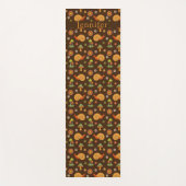 Retropaddenstoelen en slakken Katoen op maat Yogamat (Voorkant)