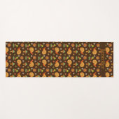 Retropaddenstoelen en slakken Katoen op maat Yogamat (Voorkant (horizontaal))