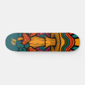 Retropaddenstoelen met monogram persoonlijk skateboard (Horizontaal)